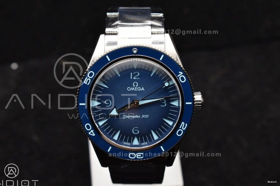 SS Heritage Super on 300 A8912 1:1 Clone Seamaster Edition Blue Best Bracelet Dial VSF 0102